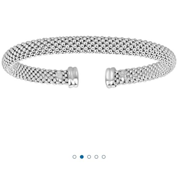 3 Piece Set of Textured Cuff Bracelets in Sterling Silver - Picture 5 of 7